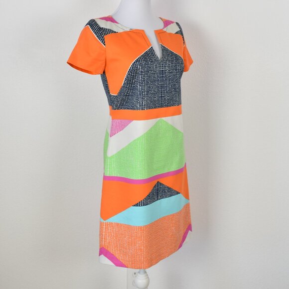 Trina Turk Lincoln Road Museum Short Sleeve Dress - 2 - Picture 7 of 8